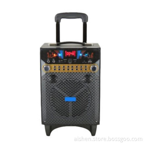 Portable Speakers with Rechargeable Battery, USB/SD/FM/Remote Control/Wireless Mic
